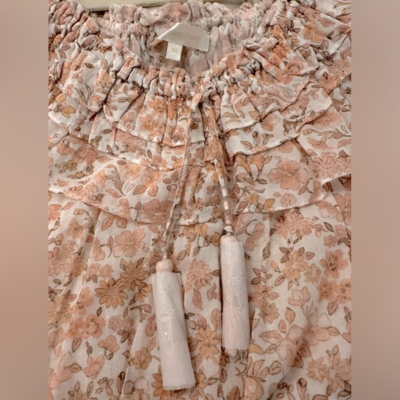 NEW Loveshackfancy Dorin off shoulder floral crop top - Picture 9 of 11